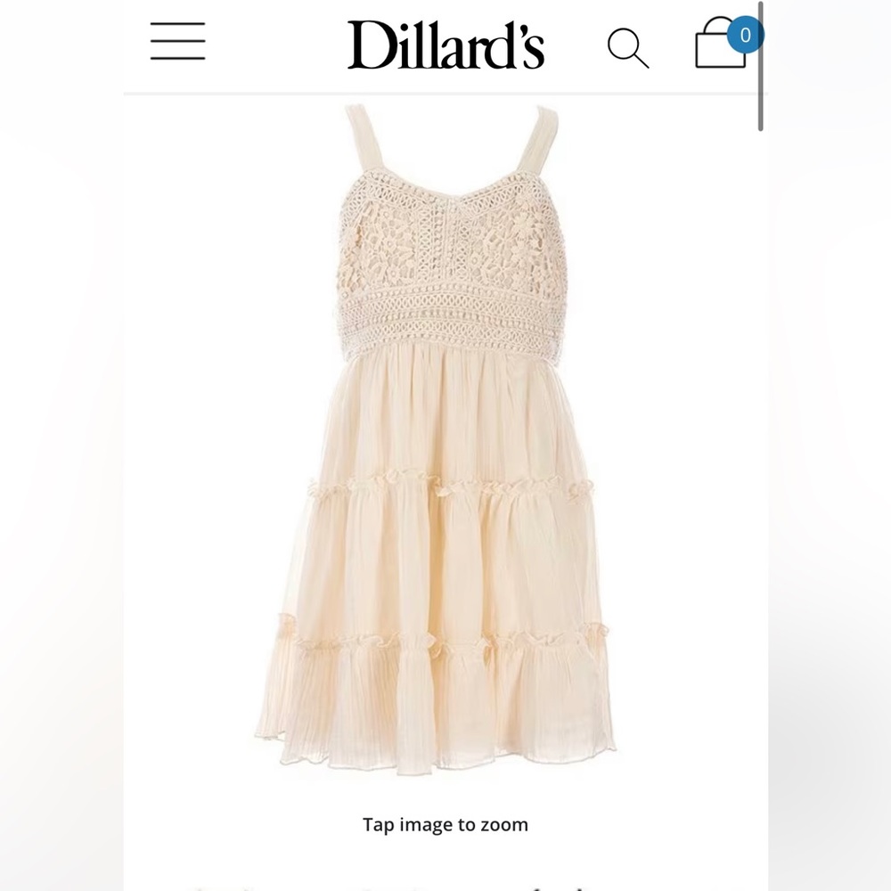 Nwt Rare editions crochet bodice dress size 16